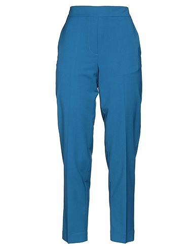 MOMONÍ Casual trouser Azure 64% Viscose, 34% Virgin Wool, 2% Elastane