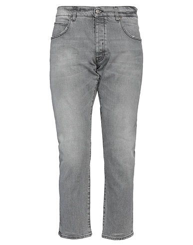 2W2M Denim trousers Grey 98% Cotton, 2% Elastane, Polyester