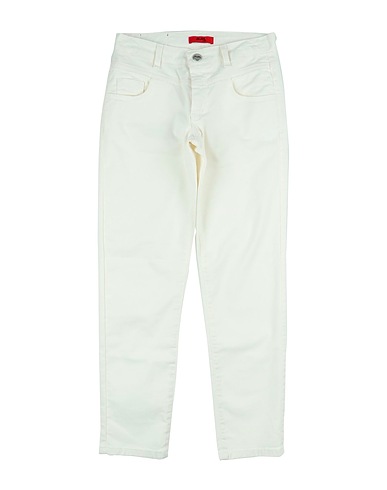 JIJIL JOLIE Casual trouser White 97% Cotton, 3% Elastane