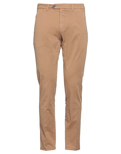 ROŸ ROGER'S Casual trouser Camel 97% Cotton, 3% Elastane