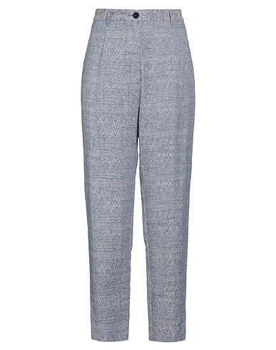 FORTE_FORTE Hosen Taubenblau 57% Leinen, 43% Baumwolle
