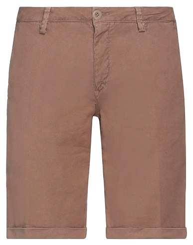 MODFITTERS Shorts & Bermuda Light brown 56% Linen, 41% Cotton, 3% Elastane