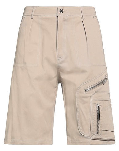 LES HOMMES Shorts & Bermudas Beige 98% Baumwolle, 2% Elastan