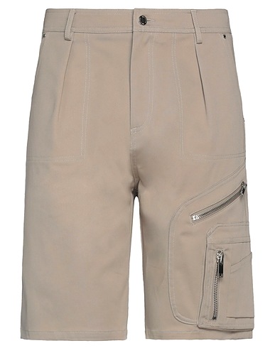 LES HOMMES Shorts & Bermuda Grigio chiaro 98% Cotone, 2% Elastan