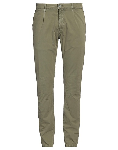 MODFITTERS Chinos Verde militare 98% Cotone, 2% Elastan