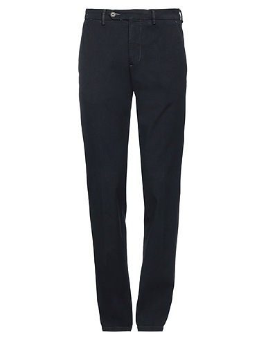 PAOLONI Casual trouser Midnight blue 98% Cotton, 2% Elastane