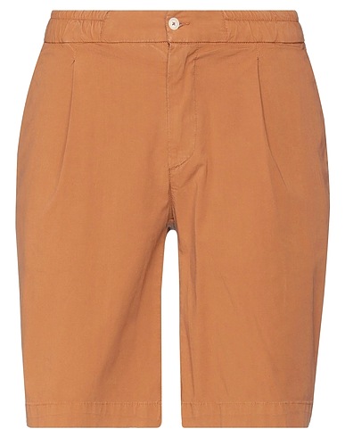 0/ZERO CONSTRUCTION Shorts & Bermuda Camel 55% Cotton, 44% Linen, 1% Elastane