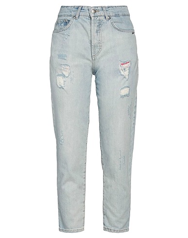 BERNA Denim trousers Blue 100% Cotton