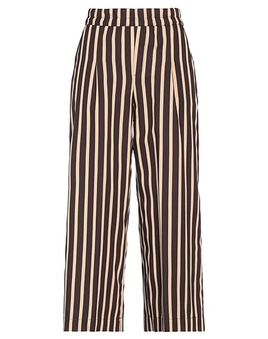 BIANCOGHIACCIO Casual trouser Dark brown 88% Viscose, 12% Polyester