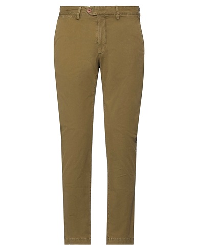 MODFITTERS Chinos Verde militare 98% Cotone, 2% Elastan