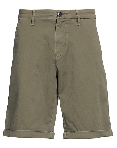 SUN 68 Shorts & Bermuda Military green 97% Cotton, 3% Elastane