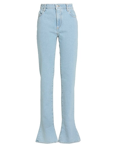 THE ATTICO Denim trousers Blue 98% Cotton, 2% Elastane