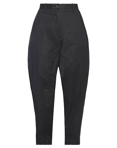 NINE IN THE MORNING Casual trouser Black 77% Cotton, 17% Silk, 6% Elastane