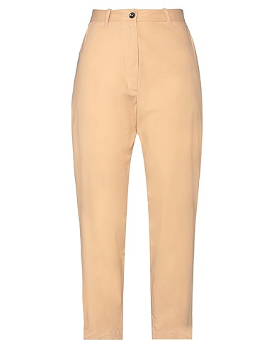 NINE IN THE MORNING Pantalone Beige 77% Cotone, 17% Seta, 6% Elastan