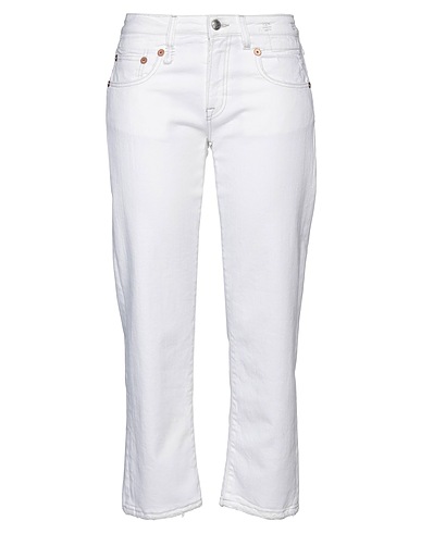 R13 Pantaloni jeans Bianco 98% Cotone, 2% Elastan