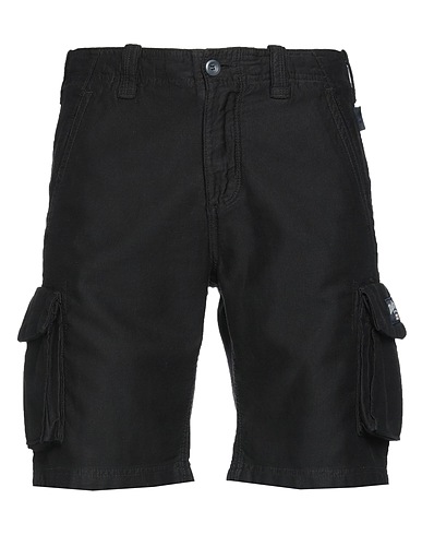 THREE STROKE Shorts & Bermuda Black 100% Cotton