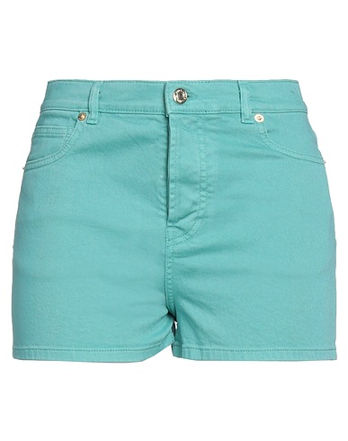 ALEXANDRE VAUTHIER Denim shorts Emerald green 98% Cotton, 2% Elastane