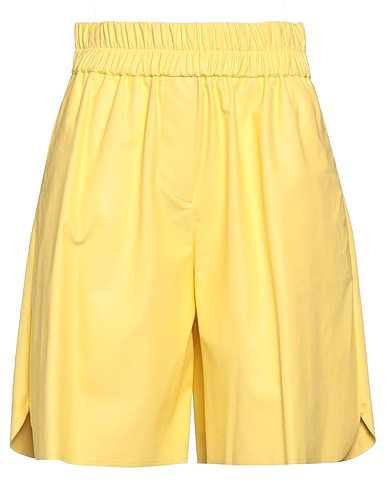 DOUUOD Shorts & Bermuda Yellow 100% Polyurethane, Viscose