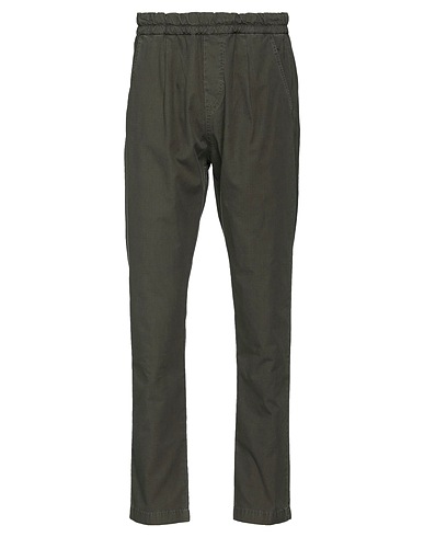 DERRIERE HERITAGE CO. Casual trouser Military green 97% Cotton, 3% Elastane