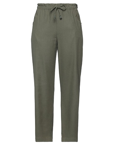 XíRENA Casual trouser Military green 100% Silk