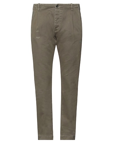 NINE IN THE MORNING Chinos Verde militare 100% Cotone