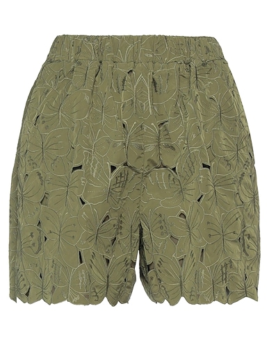 REDValentino Shorts & Bermuda Military green 100% Polyester