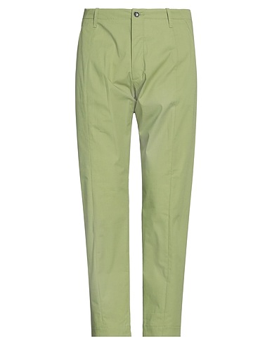 NINE IN THE MORNING Casual pants Military green 98% Cotton, 2% Elastane