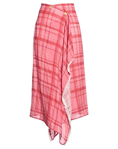 BALLANTYNE Midi skirt Magenta 100% Linen