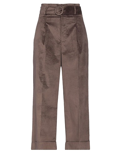 DISTRETTO 12 Casual trouser Chocolate brown 74% Cotton, 24% Modacrylic, 2% Elastane