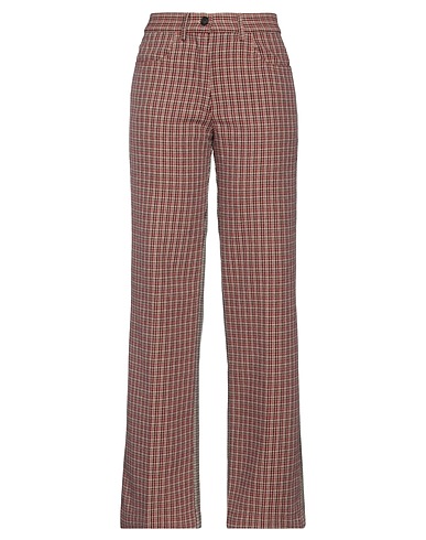 DISTRETTO 12 Casual trouser Burgundy 40% Acrylic, 35% Polyester, 20% Wool, 5% Other Fibres