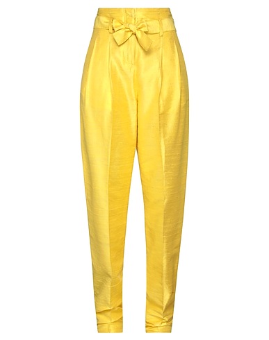 WANDERING Casual pants Yellow 100% Silk