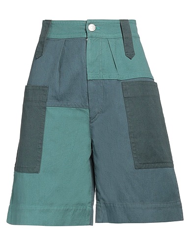 MARANT ÉTOILE Shorts & Bermuda Slate blue 72% Organic cotton, 28% Linen