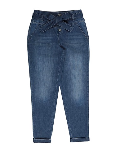 LIU •JO Denim trousers Blue 65% Cotton, 33% Polyester, 2% Elastane