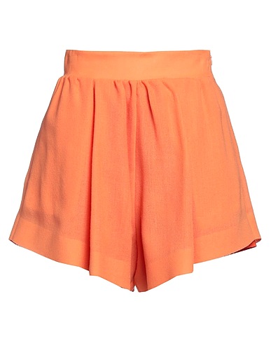 FEDERICA TOSI Shorts & Bermuda Orange 100% Wool, Polyester