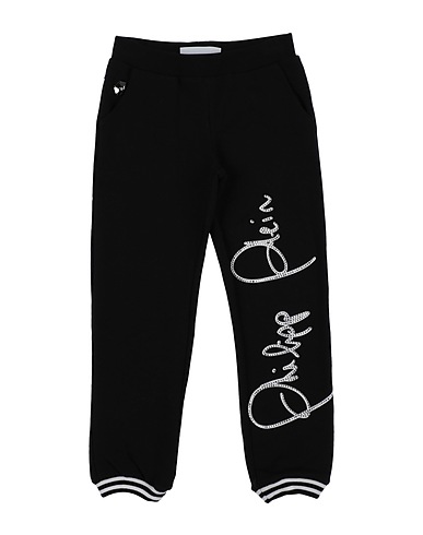 PHILIPP PLEIN Casual trouser Black 95% Cotton, 5% Elastane