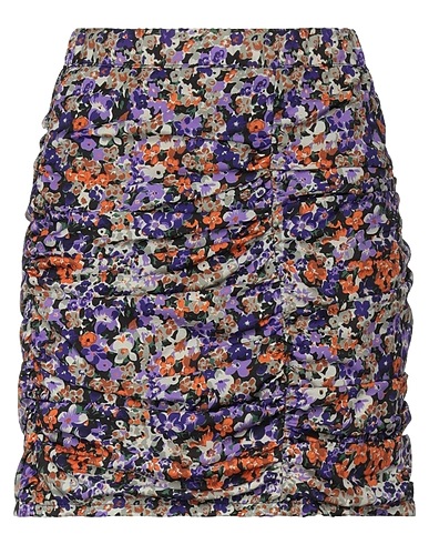 ODI ET AMO Mini skirt Purple 95% Polyester, 5% Elastane