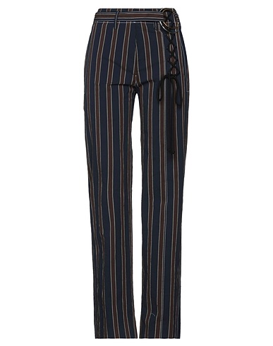 TORY BURCH Casual trouser Midnight blue 95% Cotton, 5% Elastane