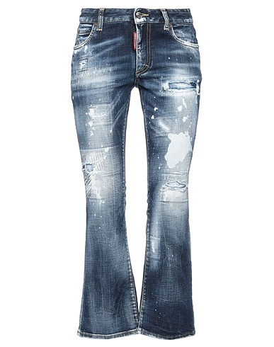 DSQUARED2 Джинсовые брюки Синий 99% Хлопок, 1% Эластан, Воловья кожа