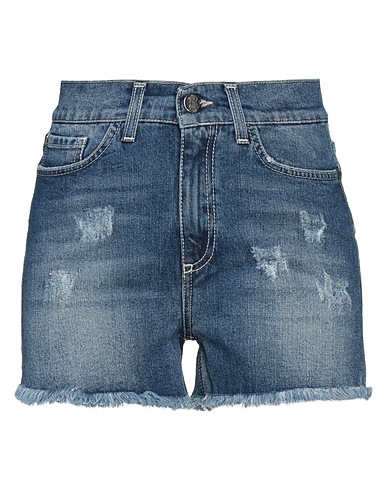 FRANKIE MORELLO Denim shorts Blue 98% Cotton, 2% Elastane
