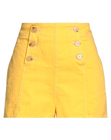 FORTE_FORTE Shorts & Bermuda Yellow 100% Cotton