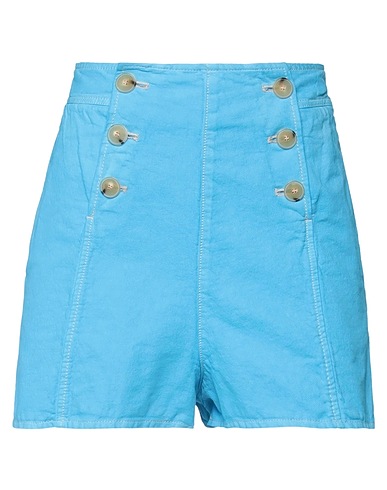 FORTE_FORTE Shorts & Bermuda Azure 100% Cotton