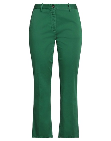 NINE IN THE MORNING Pantalone Verde 96% Cotone, 4% Elastan