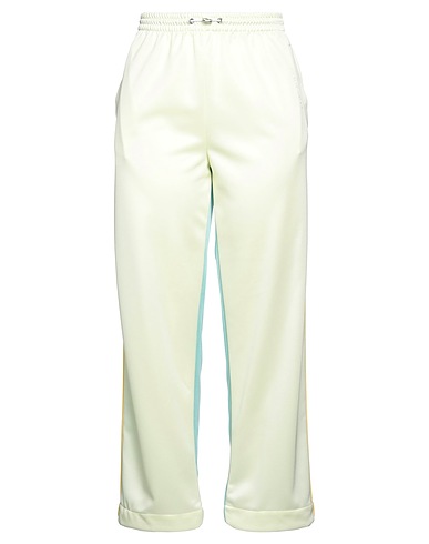 KHRISJOY Casual trouser Pastel yellow 100% Polyester