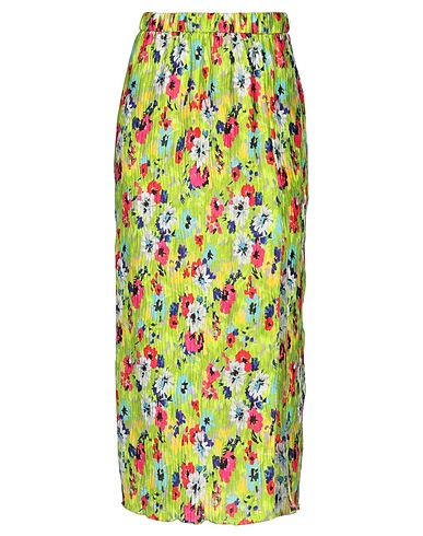 MSGM Midi skirt Light green 100% Polyester