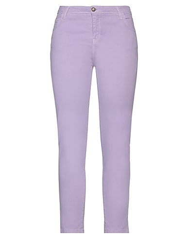 REBEL QUEEN by LIU •JO Casual trouser Lilac 97% Cotton, 3% Elastane
