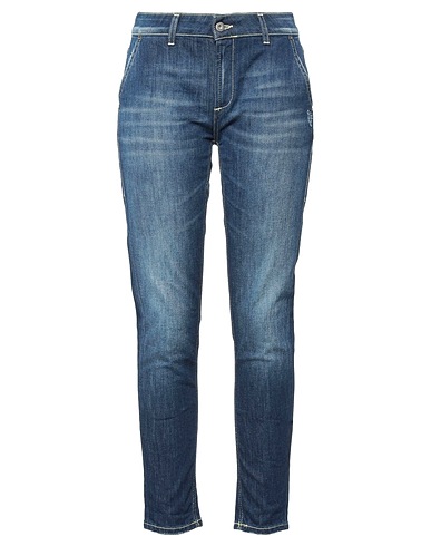 DONDUP Denim trousers Blue 89% Cotton, 11% Elastomultiester