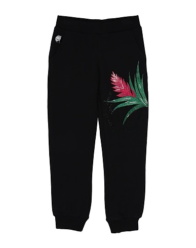 PHILIPP PLEIN Casual trouser Black 95% Cotton, 5% Elastane