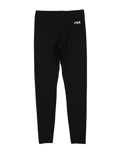 FILA Gym leggings Black 93% Cotton, 7% Elastane