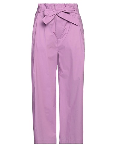 ERIKA CAVALLINI Casual pants Mauve 97% Cotton, 3% Elastane