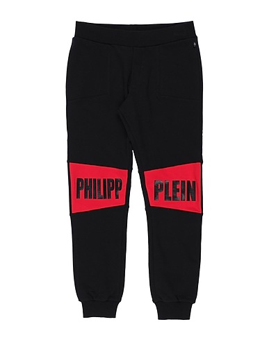 PHILIPP PLEIN Casual trouser Black 95% Cotton, 5% Elastane